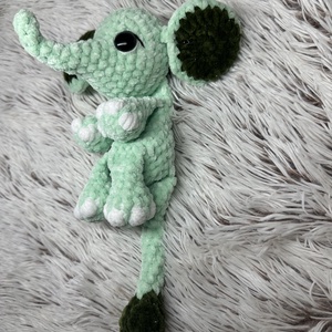 Horgolt elefántos alvóka - baba - mama - baba játékok - szundikendő, alvóka - Meska.hu