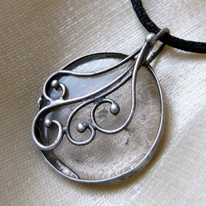 Füstkvarc medál -  - Meska.hu