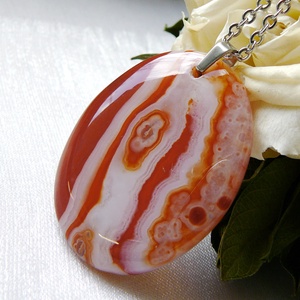 LEFOGLALVA! Karneol medál - ékszer - nyaklánc - medálos nyaklánc - Meska.hu