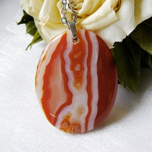 LEFOGLALVA! Karneol medál - ékszer - nyaklánc - medálos nyaklánc - Meska.hu