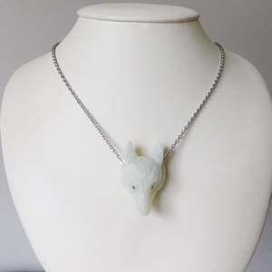 Aragonit farkasos nyaklánc - ékszer - nyaklánc - medálos nyaklánc - Meska.hu