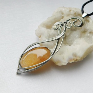 Citrin medál - ékszer - nyaklánc - medálos nyaklánc - Meska.hu