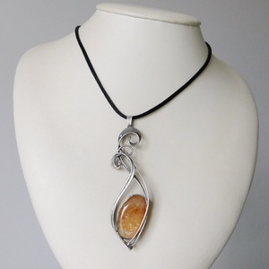 Citrin medál - ékszer - nyaklánc - medálos nyaklánc - Meska.hu