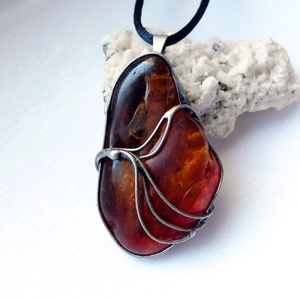 FOGLALVA! Balti borostyán medál - ékszer - nyaklánc - medálos nyaklánc - Meska.hu