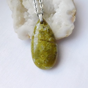 Zöld opál medál - ékszer - nyaklánc - medál - Meska.hu