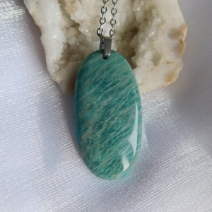 Amazonit medál - ékszer - nyaklánc - medál - Meska.hu