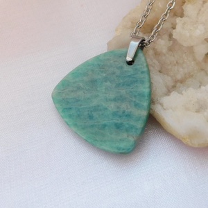 Amazonit medál - ékszer - nyaklánc - medál - Meska.hu