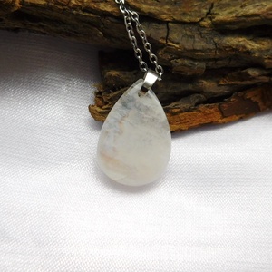 Szivárvány holdkő nyaklánc - ékszer - nyaklánc - medál - Meska.hu