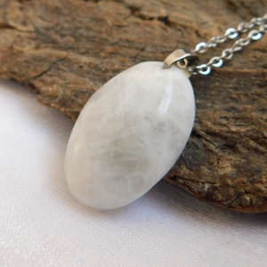 Szivárvány holdkő nyaklánc - ékszer - nyaklánc - medál - Meska.hu
