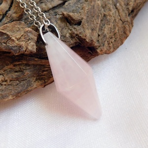 Rózsakvarc medál - ékszer - nyaklánc - medál - Meska.hu