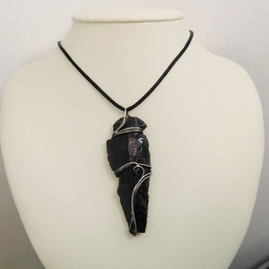 Obszidián nyílhegy medál - ékszer - nyaklánc - medál - Meska.hu