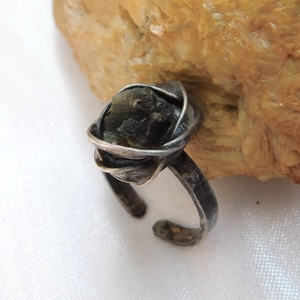 Moldavit gyűrű - ékszer - gyűrű - szoliter gyűrű - Meska.hu