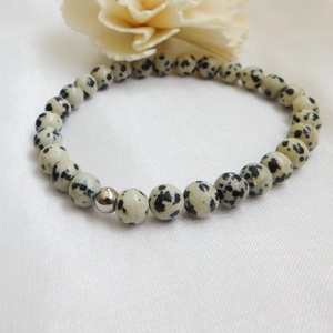 Gumis dalmata jáspis karkötő - Meska.hu