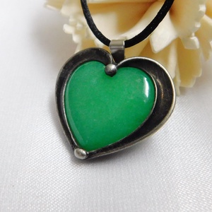 Jáde medál - ékszer - nyaklánc - medálos nyaklánc - Meska.hu