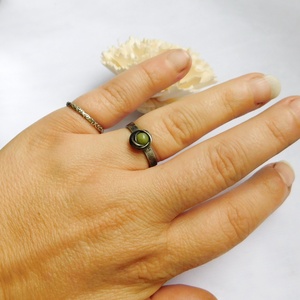 Nefrit gyűrű - ékszer - gyűrű - Meska.hu