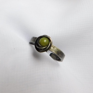 Nefrit gyűrű - ékszer - gyűrű - Meska.hu