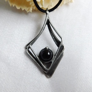 Ónix nyaklánc - ékszer - nyaklánc - medál - Meska.hu