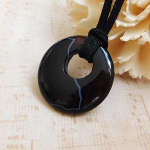 Ónix nyaklánc - ékszer - nyaklánc - medálos nyaklánc - Meska.hu