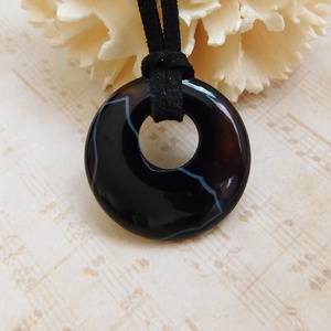 Ónix nyaklánc - ékszer - nyaklánc - medálos nyaklánc - Meska.hu