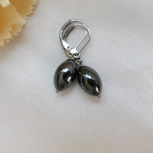 Hematit fülbevaló - ékszer - fülbevaló - lógó fülbevaló - Meska.hu