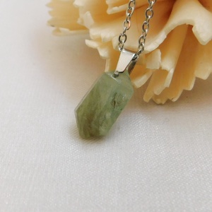 Akvamarin medál acél láncon - ékszer - nyaklánc - medálos nyaklánc - Meska.hu