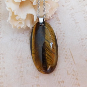 Tigrisszem medál - ékszer - nyaklánc - medál - Meska.hu