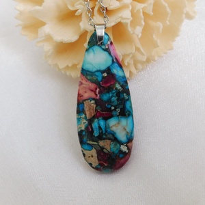 Variszcit medál  - ékszer - nyaklánc - medálos nyaklánc - Meska.hu