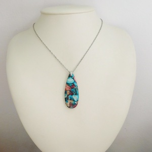 Variszcit medál  - ékszer - nyaklánc - medálos nyaklánc - Meska.hu