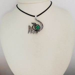 Variszcit sárkány medál - ékszer - nyaklánc - medálos nyaklánc - Meska.hu