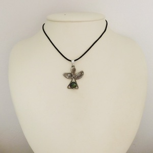 Nefrit jáde angyal medál - ékszer - nyaklánc - medál - Meska.hu