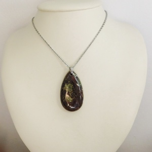 Esőredő jáspis medál - ékszer - nyaklánc - medálos nyaklánc - Meska.hu