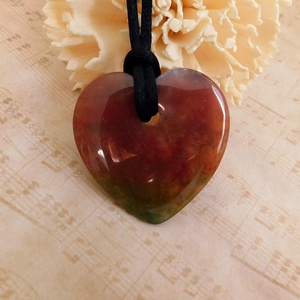 Indiaachát medál - ékszer - nyaklánc - medál - Meska.hu