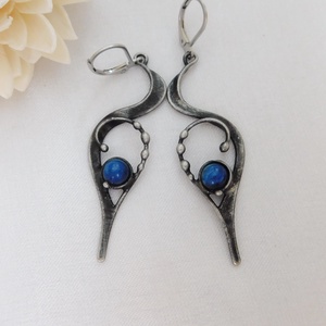 Kianit fülbevaló - ékszer - fülbevaló - pötty fülbevaló - Meska.hu