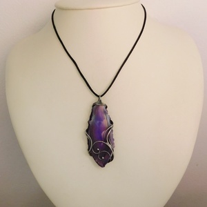 Achát medál - ékszer - nyaklánc - medál - Meska.hu