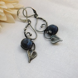 Szodalit fülbevaló - Meska.hu