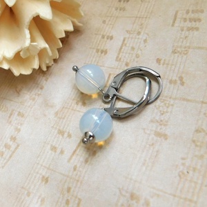 Opalit fülbevaló, Ékszer, Fülbevaló, Lógó fülbevaló, Ékszerkészítés, MESKA