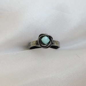 Amazonit gyűrű - ékszer - gyűrű - szoliter gyűrű - Meska.hu