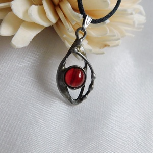 Karneol nyaklánc - ékszer - nyaklánc - medálos nyaklánc - Meska.hu