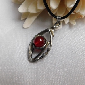 Karneol nyaklánc - ékszer - nyaklánc - medálos nyaklánc - Meska.hu