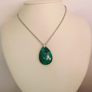 Malachit medál - ékszer - nyaklánc - medál - Meska.hu