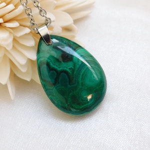 Malachit medál, Ékszer, Nyaklánc, Medál, Ékszerkészítés, MESKA