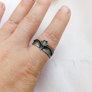 Achát gyűrű - ékszer - gyűrű - szoliter gyűrű - Meska.hu