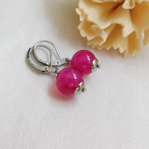 Achát fülbevaló - ékszer - fülbevaló - lógó fülbevaló - Meska.hu