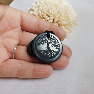 Sungit életfa nyaklánc - ékszer - nyaklánc - medál - Meska.hu