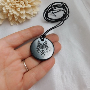 Sungit farkas nyaklánc - ékszer - nyaklánc - medál - Meska.hu