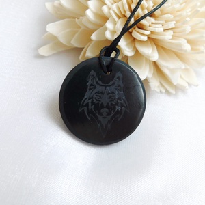 Sungit farkas nyaklánc - ékszer - nyaklánc - medál - Meska.hu