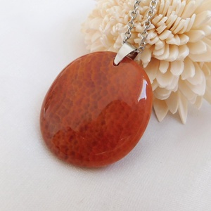 Tűzachát medál - ékszer - nyaklánc - medál - Meska.hu