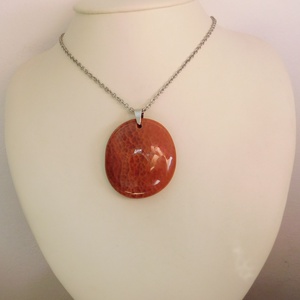 Tűzachát medál - ékszer - nyaklánc - medál - Meska.hu