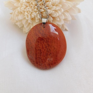 Tűzachát medál - ékszer - nyaklánc - medál - Meska.hu