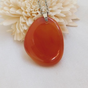Karneol medál - ékszer - nyaklánc - medál - Meska.hu